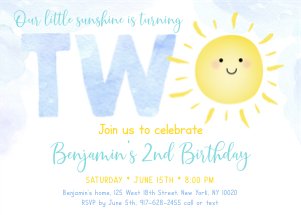 A600 2nd Birthday Invite2 design preview