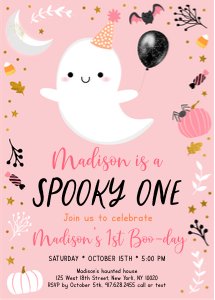 A636 Birthday Invite Pink3 design preview
