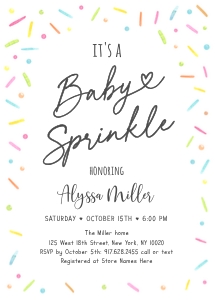A642 Sprinkle Invite Neutral design preview
