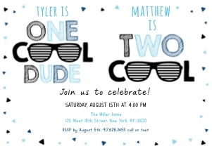 A538 Joint Birthday Invite design preview