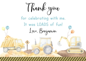 A665 Thank You Card design preview