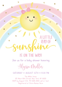 A599 Shower Invite design preview
