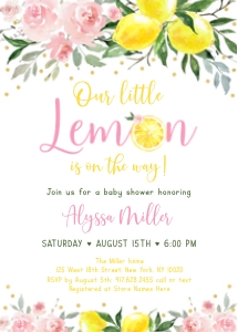 A613 Lemon Invite design preview