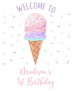 A673 Cone Welcome Sign design preview