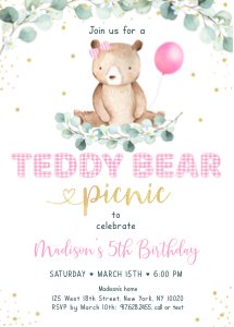 A603 Invite Pink design preview