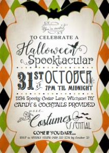 Halloween Spooktacular Invitation BOG TheSassabyPartyCo 5x7 design preview
