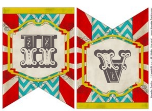 Vintage Carnival Party Banner TheSassabyPartyCo design preview