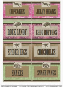 Girly Reptile Party Labels TheSassabyPartyCo: Girly Reptile Party Labels TheSassabyPartyCo