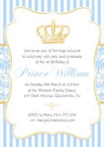 Little Prince Birthday Invitation TheSassabyPartyCo 5x7 design preview