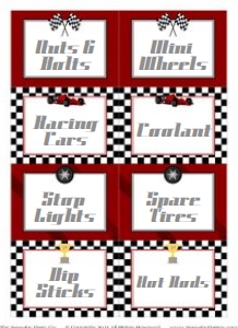 Racing Car Party Labels TheSassabyPartyCo: Racing Car Party Labels TheSassabyPartyCo