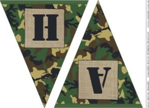 Army Men Party Banner Alouette Digital design preview