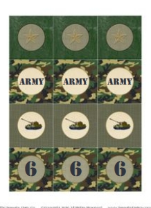 Army Men Party Circles Alouette Digital design preview