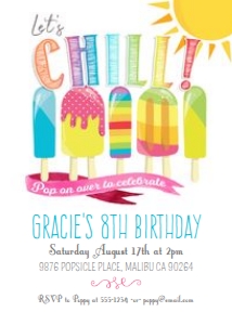Popsicle Party Invitation WH 5x7 TheSassabyPartyCo design preview