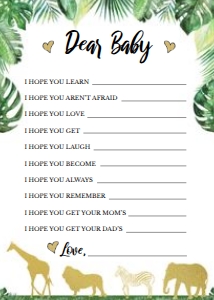 Jungle Dear Baby design preview