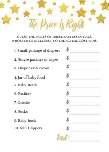 Twinkle Price Is Right design preview