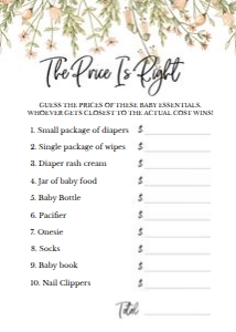 BOHO CHIC Price Is Right design preview