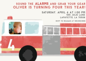 Firetruck with Photo design preview