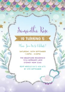 MER4 - Birthday Invite design preview
