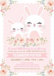 BUN14 - Baby Shower Invite design preview