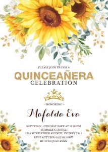 SUN4 - Quinceanera Invite: SUN4 - Quinceanera Invite