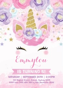 UNI19 - Birthday Invite design preview