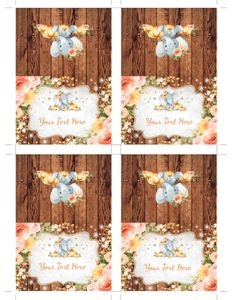 FLO25E - Place Cards design preview