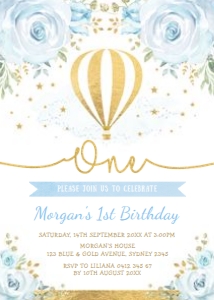 HAB7 - 1st Birthday Invite design preview