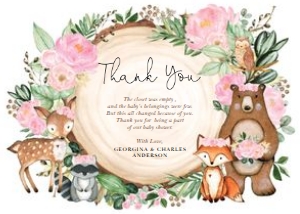 WOOD25 - Thank You Card design preview