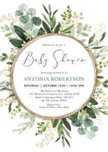 GR3 - Baby Shower Invite design preview