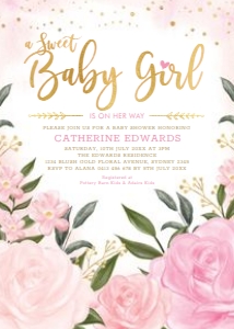 FLO38 - Baby Shower Invite: FLO38 - Baby Shower Invite
