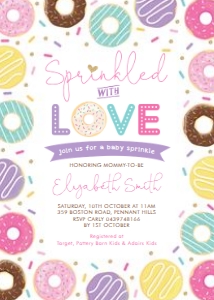 DON3 - Sprinkled With Love Invite A design preview