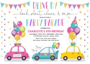DB2 - Birthday Invite - PINK design preview