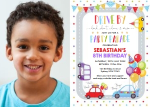 DB2 - Birthday Photo Invite B design preview