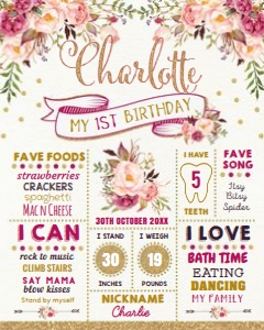 FLO7 - Birthday Poster: FLO7 - Birthday Poster