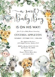 JUN13 - Baby Boy Invite: JUN13 - Baby Boy Invite