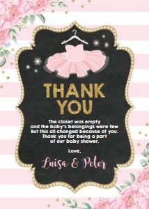 BAL2 - Thank You Card design preview