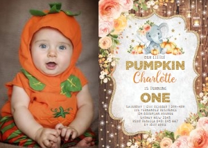 FLO25E - Birthday Photo Invite design preview