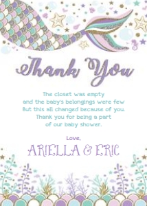 MER7 - Thank You Card design preview