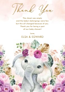 EL13 - Thank You Card design preview