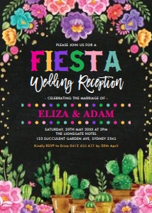 CDM3 - Wedding Reception Invite design preview