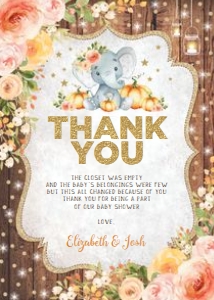 FLO25E - Thank You Card design preview