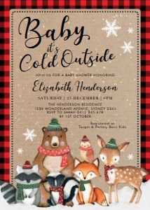 WINT3 - Baby Shower Invite B: WINT3 - Baby Shower Invite B