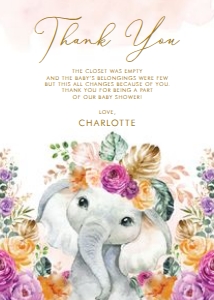 EL14 - Thank You Card design preview