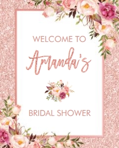FLO30 - Welcome Sign 16x20 INCHES: FLO30 - Welcome Sign
