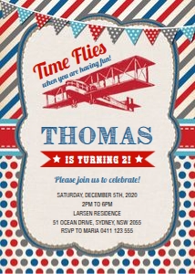 AP2 Birthday Invite 5x7 design preview