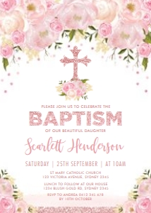 FLO3 - Baptism Invite design preview