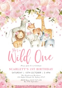 SAF5 - Wild One Invite: SAF5 - Wild One Invite