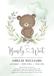 BR1 - Baby Shower Invite: BR1 - Baby Shower Invite
