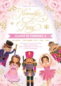 NC3 - Nutcracker Party Invite design preview