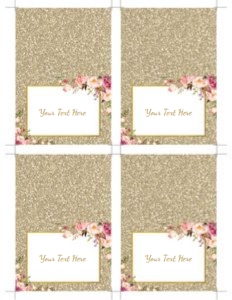 FLO29 - Place Cards design preview